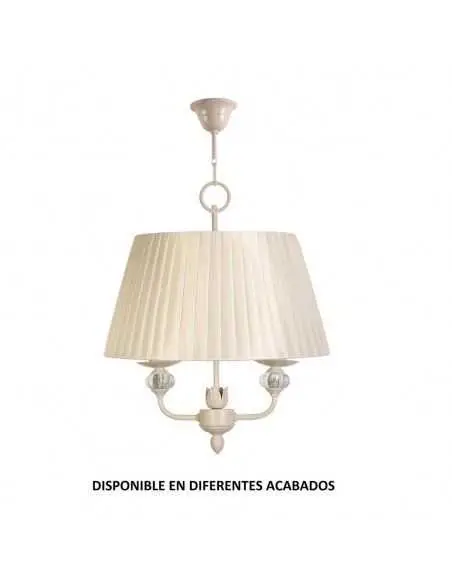 Colgante forja 2XE27 Ø35cm altura 47cm 752, Lámparas de forja
