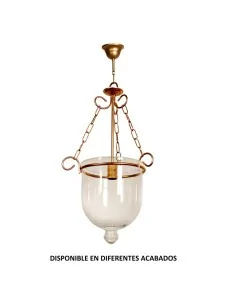 Colgante forja 1XE14 Ø30cm altura 42cm 76/30, Lámparas de forja