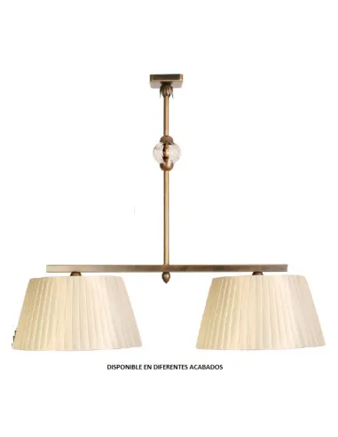 Lámpara forja 2xE27 ancho 83cm alto 68cm 764/2, Lamparas de techo