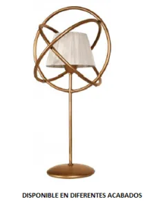 Sobremesa forja 1xE14 alto 51cm 884 PANTALLA, Sobremesas