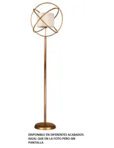 Pie de salón forja 1xE27 alto 165cm 886 VELA, Lamparas de pie