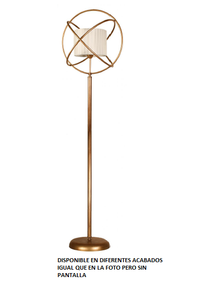 Pie de salón forja 1xE27 alto 165cm 886 VELA, Lamparas de pie