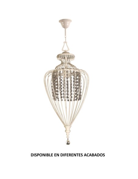 Colgante forja 1XE14 Ø35cm altura 80cm 96/M, Lámparas de forja