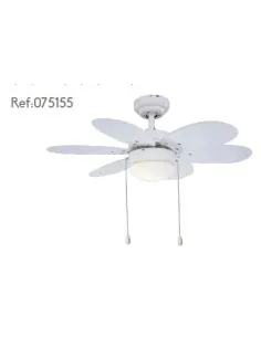 Ventiladores de techo juveniles SULION RAINBOW 075155 Ø76cm palas blanco-pino, Ventiladores infantiles
