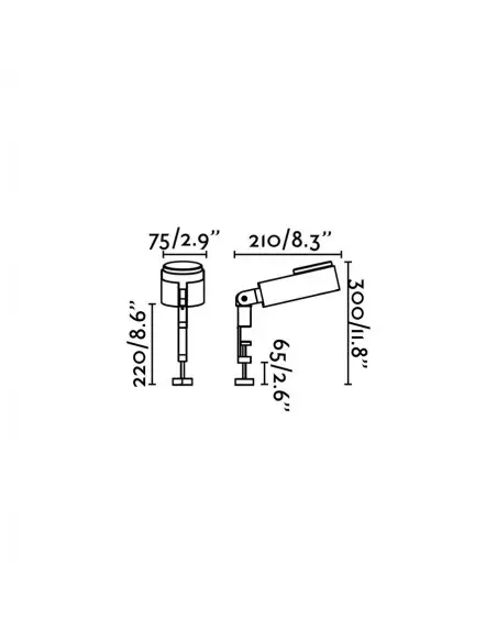 Apliques de pinza INVITING 57303 FARO blanca 6w 2700k-4800k, Lámparas modernas