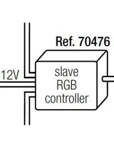 Controlador FARO CONTROL LED 70476 rgb ir-v slave, Tiras de leds y accesorios exterior