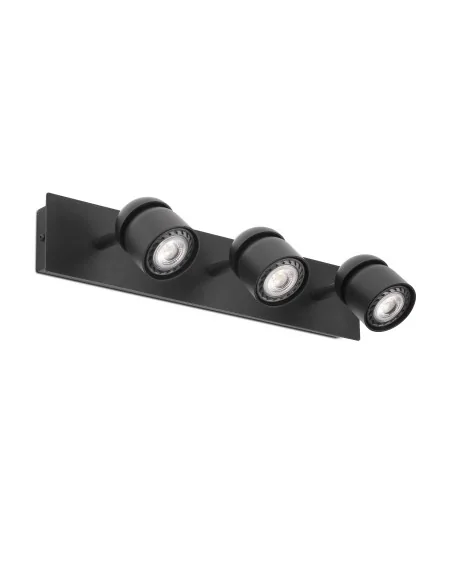 Aplique de pared Coco 40667 Faro negro 3xgu10, Lámparas modernas
