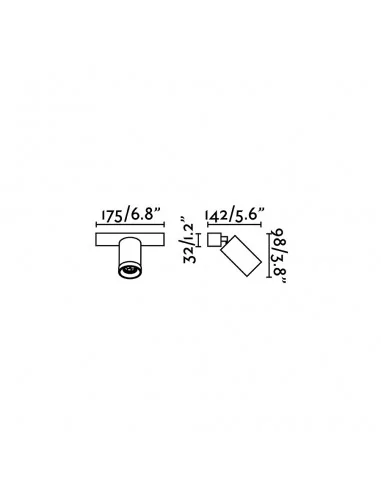 Aplique de pared Stan 43740 Faro blanco 1xgu10, Lámparas modernas