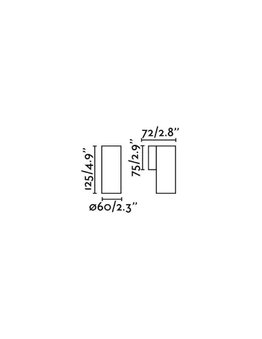 Aplique de pared Stan 43749 Faro negro 1xgu10, Lámparas modernas