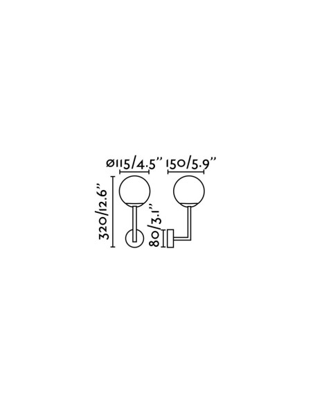 Appliques FRANÇAIS 63505 FARO or satin 1xg9, Lámparas clásicas