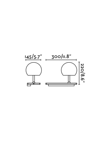 Apliques de pared NIKO 01026 FARO izquierdo, Lámparas modernas