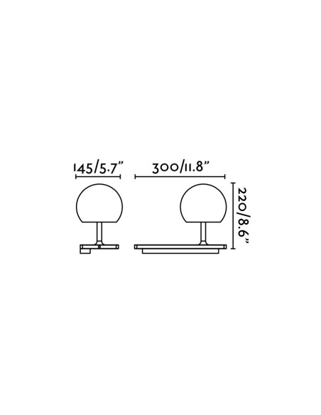 Apliques de pared NIKO 01026 FARO izquierdo, Lámparas modernas