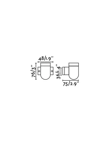 Apliques de pared SERA 62303 FARO ceramica negro 1l e27, Lámparas modernas
