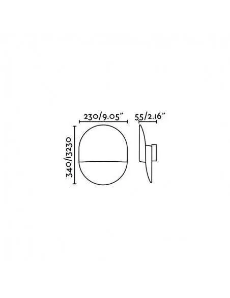 Apliques de pared ERES 64026 FARO blanco 1xe27, Lámparas modernas