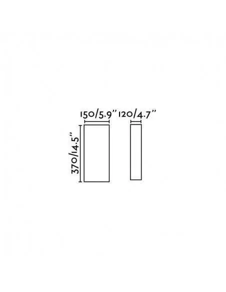 Apliques de pared COTTON 66409 FARO beige ver. round 370x148x125 2xe27, Lámparas modernas