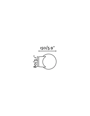 Apliques de pared LAGO 63503 FARO 1xg9, Lámparas modernas