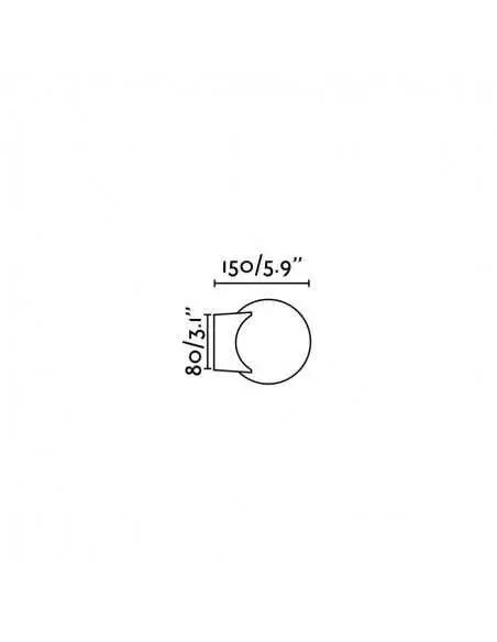 Apliques de pared LAGO 63503 FARO 1xg9, Lámparas modernas