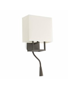 Aplique moderno FARO VESPER 29983 vesper marron con lector led e14, Lámparas modernas
