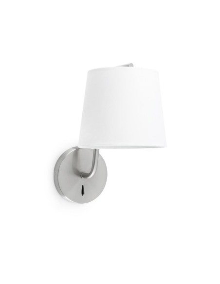 Aplique de pared BERNI 29328 FARO niquel mate e27, Lámparas modernas