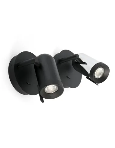 Apliques de pared 43521 ORLEANS FARO negro 1l gu10, Lámparas modernas