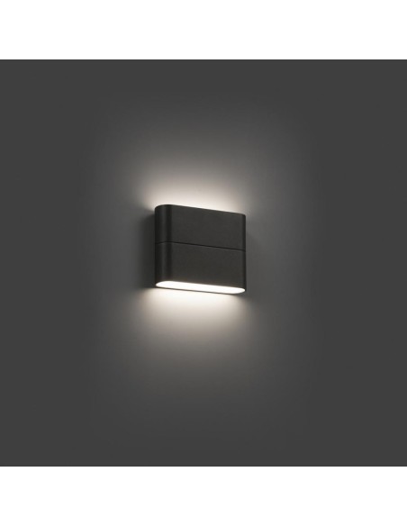 Aplique exterior ADAY 70645 FARO gris oscuro led 6w 3000k, Apliques exterior