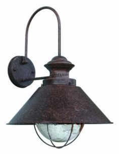Aplique exterior FARO NAUTICA 71129 nautica-g 30cm marron oxido 1l e27, Apliques exterior