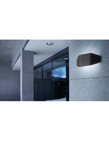 Aplique exterior FARO FUTURE 71517 future gris oscuro 1l e27 - Apliques exterior, Apliques exterior