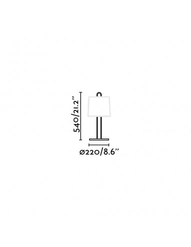 Estructura para sobremesa Montreal 24034 Faro blanco 1xe27, Armazones para lámparas