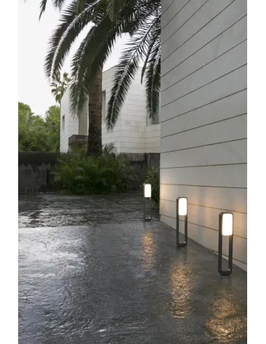 Balizas exterior STICKER 75541 FARO gris oscuro led 13 w 3000k altura 72cm, Balizas exterior