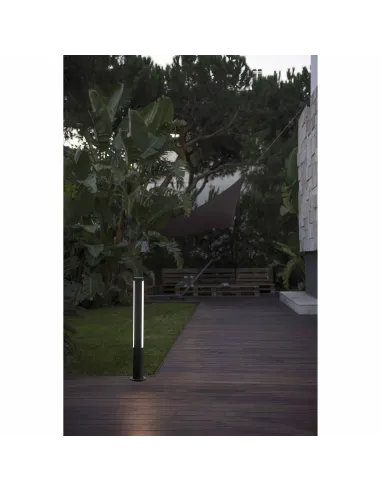 Balizas exterior GROP 75600 FARO gris oscuro led 9w 3000k altura 75cm, Balizas exterior