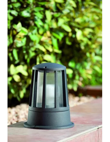 Baliza exterior FARO SURAT 72310 surat gris oscuro 1l e27 - Balizas exterior, Balizas exterior