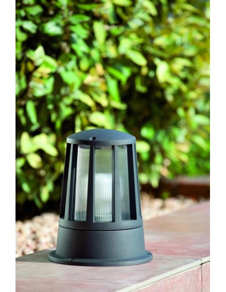 Baliza exterior FARO SURAT 72310 surat gris oscuro 1l e27 - Balizas exterior, Balizas exterior