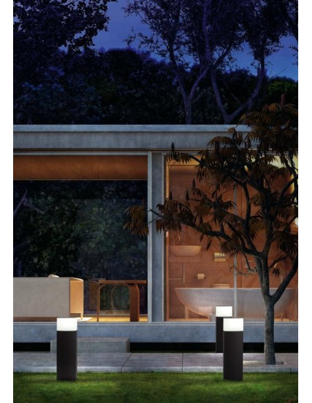 Baliza exterior FARO DATNA 74442 datna gris oscuro e27 h60 cms - Balizas exterior, Balizas exterior
