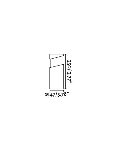 Balizas exterior BLOCK 74141 FARO cemento 1xe27, Sobremuros