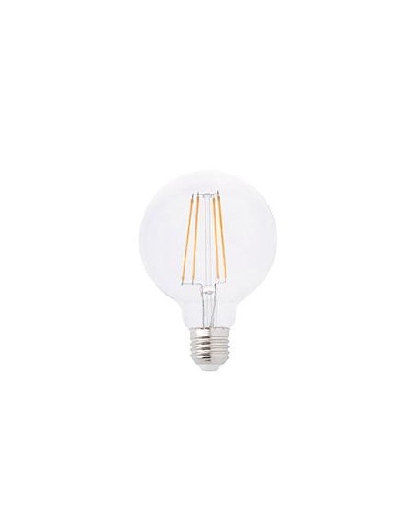 Bombilla E27 LED 17415 FARO globo filamento 4w 2700k clara ø95, Bombillas globo