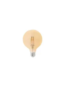 Bombilla E27 LED 17425 FARO globo filamento ambar 4w 2200k ø125, Bombillas globo