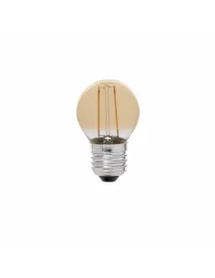 Bombillas led G45 17414 FARO e27 led 2w filamento ambar 2200k, Bombillas led esféricas