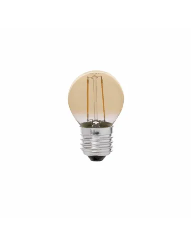Bombillas led G45 17414 FARO e27 led 2w filamento ambar 2200k, Bombillas led esféricas