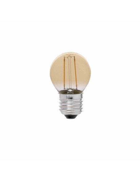 Bombillas led G45 17414 FARO e27 led 2w filamento ambar 2200k, Bombillas led esféricas
