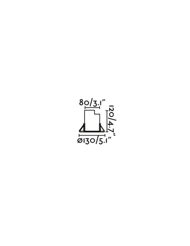 Empotrables exterior GEISER 70305 FARO techo orient. led 7w 3000k 38°, Empotrables exterior