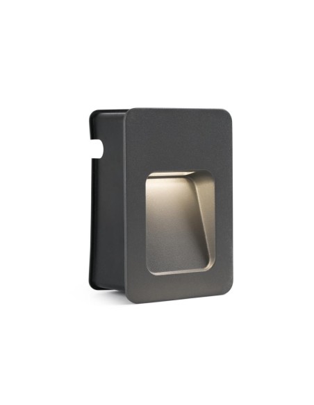 Empotrable exterior NASE 70399 FARO gris oscuro led 3w 3000k, Empotrables exterior