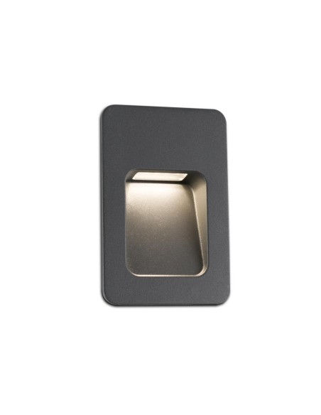 Empotrable exterior NASE 70399 FARO gris oscuro led 3w 3000k, Empotrables exterior