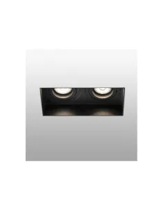 Empotrables HYDE 40123 FARO negro cuadrado orient. s/m 2l gu10, Lámparas modernas