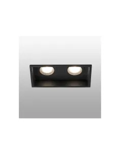 Empotrables HYDE 40125 FARO negro cuadrado 2l gu10, Lámparas modernas