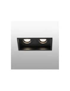 Empotrables HYDE 40127 FARO negro cuadrado orientable 2l gu10, Lámparas modernas