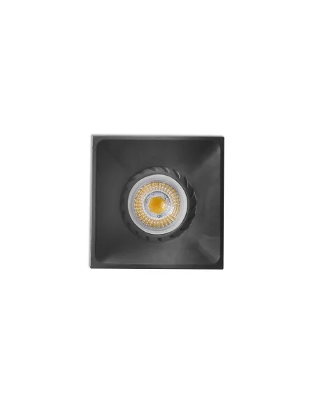 Foco empotrable Neon 43410 Faro cuadrado negro 1xgu10-mr16-led, Lámparas modernas