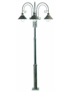 Farola FARO NAUTICA 71118 nautica-8 marron oxido 3l e27 - Farolas exterior, Farolas jardin