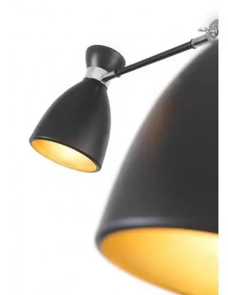 Lámpara de techo RETRO 20048 FARO negro oro 12l e14, Lámparas modernas