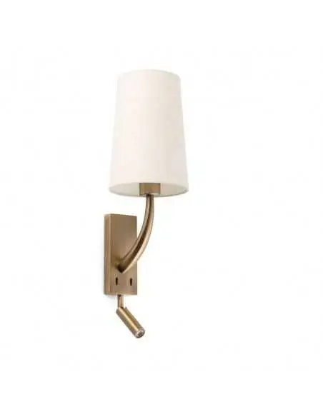Estructura para apliques de pared 29683 REM FARO oro viejo 1e27 con lector led, Otros accesorios