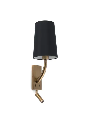 Estructura para apliques de pared 29683 REM FARO oro viejo 1e27 con lector led, Otros accesorios